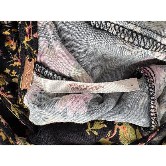 Free People Lone Star Bias Dress in Black Combo Size 0 - Picture 10 of 10